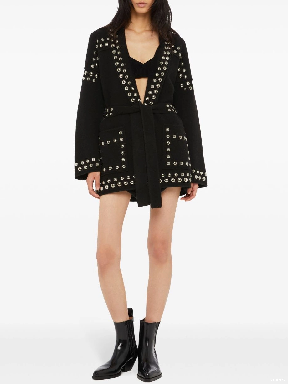 Affordable cardigan stud-embellished virgin-wool Alanui Women 0705